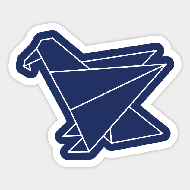 Origami Eagle Sticker by Wright Art